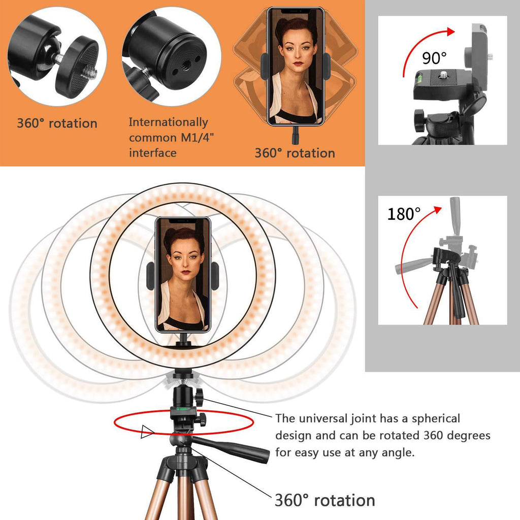 Compatible with Apple, Fill light desktop ring light tripod